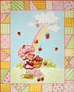 Strawberry Shortcake Classic Panel Red Fabric