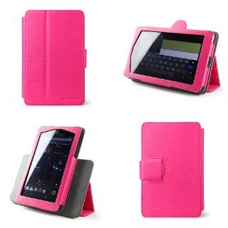 champiOnline's Asus Google Nexus 7 (1st Generation) Touch Screen Tablet Rotating 360 Case, Cover & Stand in Pink + MATTE Anti Glare Anti Finger Print Screen Protector: Computers & Accessories