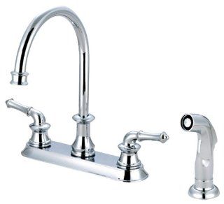 Pioneer 2DM301 TB Two Handle Kitchen Faucet, PVD Tuscany Bronze Finish   Touch On Kitchen Sink Faucets  
