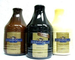 Ghirardelli Classic White Chocolate Flavored Sauce, 64 oz.  Chocolate Syrup  Grocery & Gourmet Food