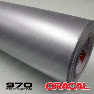 ORACAL 970RA 090 MATTE Silver Grey Wrapping Cast Vinyl Car Wrap Film 5ft x 2ft (10 Sq/ft): Automotive