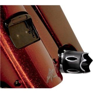 Thunder Cycle Designs Exhaust Tip for 4in. Rinehart Exhaust   Reverse Cut   Black TC 993B: Automotive