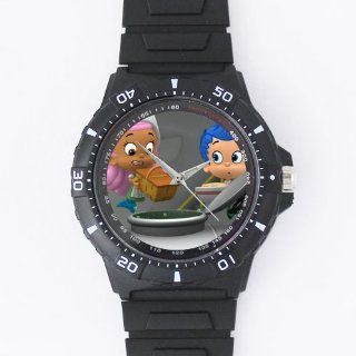 Custom Bubble Guppies Watches Black Plastic High Quality Watch WXW 994: Watches