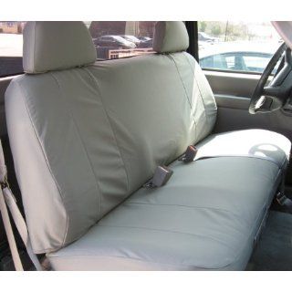 Exact Seat Covers, C972 X7, 1995 2000 Chevy Silverado and GMC Sierra Solid Bench Seat Exact Fit Seat Covers, Gray Twill: Automotive