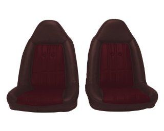 Acme U210 N997 Front Burgundy Velour with Maroon Vinyl Bucket Seat Upholstery: Automotive