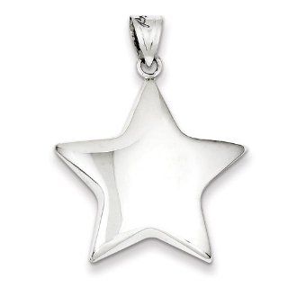 Sterling Silver Star Charm, Best Quality Free Gift Box Satisfaction Guaranteed: Pendant Necklaces: Jewelry