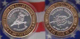 Treasure Island at the Mirage Hotel & Casino Las Vegas Limited Edition Ten Dollar Gaming Token .999 Fine Silver: Everything Else