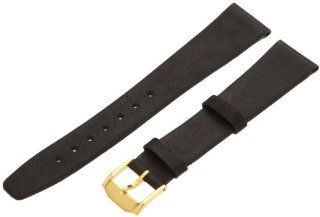 Hadley Roma Men's MSM976RA 180 18 mm Black Genuine Calfskin Leather Watch Strap: Watches