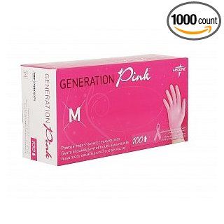 Generation Pink 3G Vinyl Powder Free Medical Exam Gloves (1000 Gloves): Industrial & Scientific