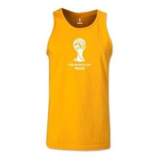 FIFA World Cup 2014 2014 FIFA World Cup Brazil(TM) Official Emblem Men's Tank Top (Gold) Tank Top And Cami Shirts Clothing