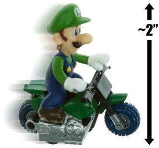 Luigi Bike ~2" Mario Kart Pull Back Racer: Toys & Games