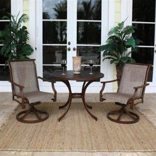 Chub Cay Patio Dining Group Outdoor Bistro Set By Hospitality Rattan : Outdoor And Patio Furniture Sets : Patio, Lawn & Garden
