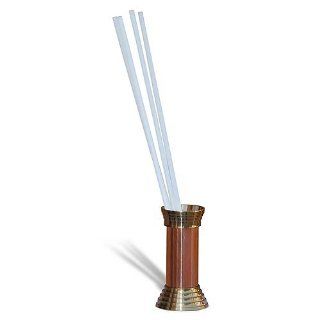 Straw Holder Copper and Brass Height 3.75 Inches Kitchen & Dining