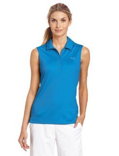 Puma Golf NA Women's Solid Sleeveless Polo Tee : Athletic Shirts : Sports & Outdoors