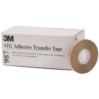 3M ATG Adhesive Transfer Tape 987, 0.50 in x 36 yd 2.0 mil (Case of 12): Industrial & Scientific
