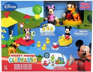 Mega Bloks Mickey Mouse Club House   Mickey At Star Lake: Toys & Games