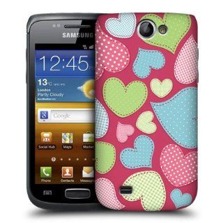 Head Case Designs Stitches Heart Pattern Hard Back Case Cover For Samsung Galaxy W I8150 Cell Phones & Accessories