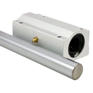 Linear Motion 20 mm Slide Unit and Shaft, Tandem Ball Bushing Slide Unit, 60" Shaft Length, Closed Type, Metric: Linear Ball Bearings: Industrial & Scientific