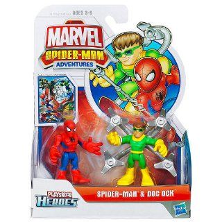 Marvel Super Hero Adventures Mini Figure 2Pack Spiderman Dr. Octopus Toys & Games