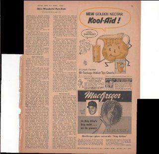 MacGregor Baseball Glove Ted Kluszewski Sport 1957 Vintage Antique Advertisement : Prints : Everything Else