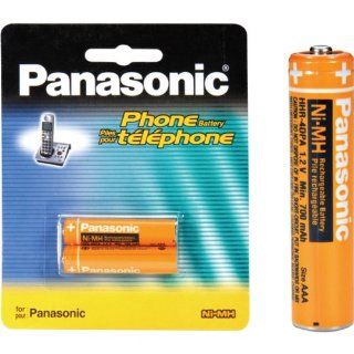 Panasonic NiMH AAA Rechargeable Battery for Cordless Phones (HHR 4DPA): Electronics