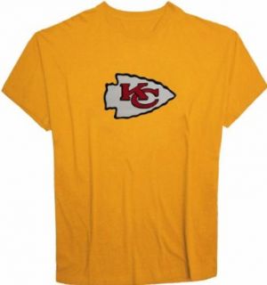NFL Team Apparel Big Men's Kansas City Chiefs T Shirt 6XL Yellow #998: Clothing