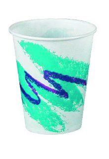 Jazz 6 oz Waxed Paper Cold Cups: Kitchen & Dining