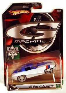 Hot Wheels G Machines '63 Chevy Corvette 1:50 Scale Die Cast Car: Toys & Games