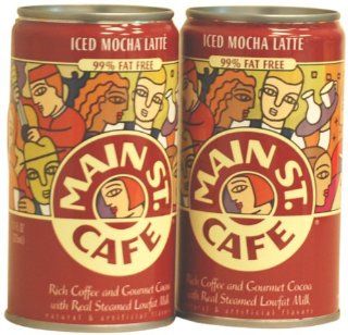Main St. Cafe Mocha Iced Latte, 11 Ounce Can (Pack of 12)  Coffee Substitutes  Grocery & Gourmet Food
