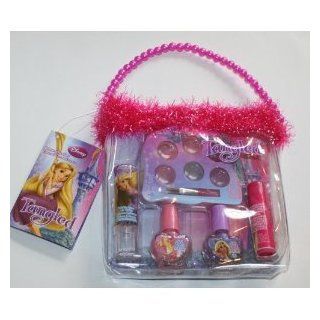 Disney Tangled Rapunzel Cosmetic Lip & Nail Set Includes Purse, 2 Nail Polishes, Lip Balm, Lip Gloss Compact & Lip Jelly: Toys & Games