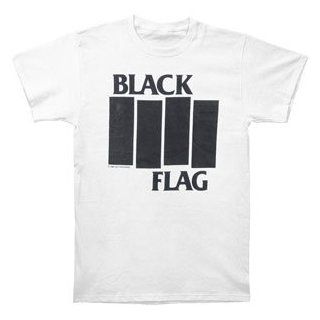 Black Flag Bars & Logo T shirt: Music Fan T Shirts: Clothing