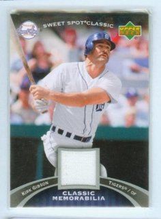 Kirk Gibson Game Used / Worn Jersey Swatch 2007 Upper Deck Baseball Classic Memorabilia Card #CM GI / Detroit Tigers / Los Angeles Dodgers at 's Sports Collectibles Store