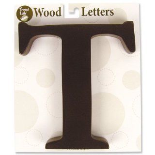 Trend Lab Brown 6" Tall Letter, Letter T : Nursery Wall Decor : Baby