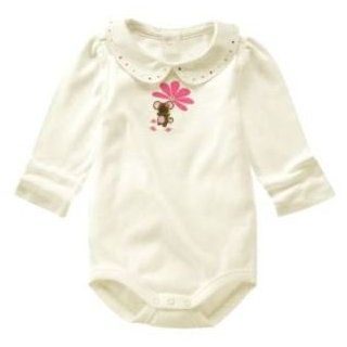 Baby Girl's Fashion Top Bodysuit Cream "Little Field Mouse" Shirt 12 18 months by Gymboree: Clothing
