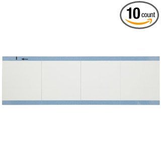 Brady WO 54 2.25" Width x 2.25" Height, B 500 Repositionable Vinyl Cloth, White Blank Write On Calibration Label (Pack of 10 Cards, 4 per Card): Industrial Warning Signs: Industrial & Scientific