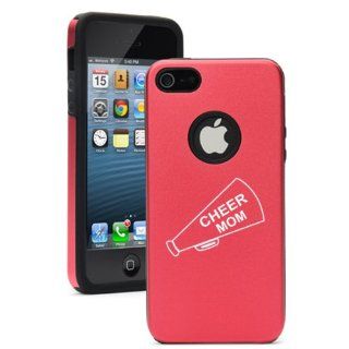 Apple iPhone 5c Red CD3913 Aluminum & Silicone Case Cover Cheer Mom Megaphone: Cell Phones & Accessories