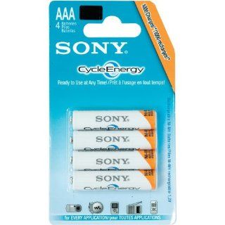 Sony Cycle Energy AAA Nickel Metal Hydride (NiMH), 800mAh Rechargeable Batteries   4 Pack: Electronics