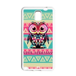 Vcapk Aztec Andes Tribal Pattern with Owl love Actually Quote unique design Custome Phone Case for Samsung Galaxy Note 3 N900 TPU(SideSilicon BackTPU) Cell Phones & Accessories