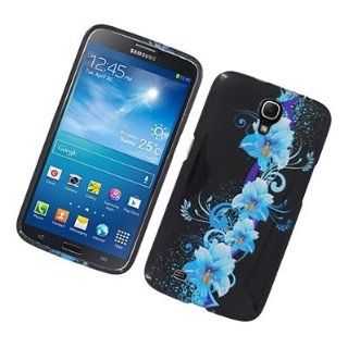 For Samsung Galaxy Mega 6.3 I9200 Hard GLOSSY 2D Case Blue Flowers: Everything Else