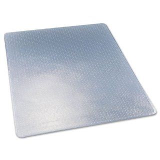 deflect o ExecuMat Studded Beveled Chair Mat, High Pile Carpet, 46w x 60l, Clear : Office Products