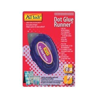 Bulk Buy: Ad Tech Repositionable Dot Glue Runner .31"X8.75 Yards 05622 (3 Pack)