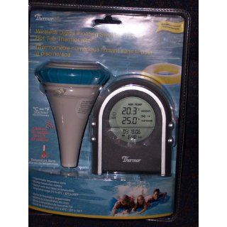 Wireless Digital Floating Swimming Pool, Tub & Spa Thermometer : Pond Water Thermometers : Patio, Lawn & Garden
