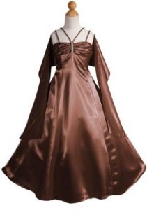 AMJ Dresses Inc Girls Brown Flower Girl Formal Dress Sizes 4 to 16: Clothing