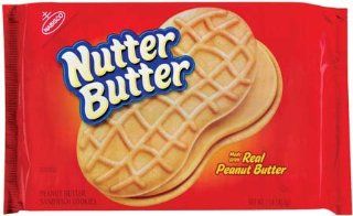 Nabisco Nutter Butter Sandwich Cookies Peanut Butter 16 Ounce : Packaged Sandwich Snack Cookies : Grocery & Gourmet Food