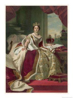Queen Victoria Circa 1845 Giclee Print Art (9 x 12 in) : Everything Else
