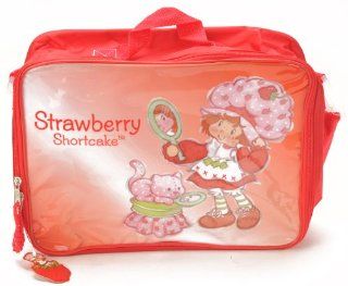 Birthday Christmas Gift   Strawberry Shortcake Lunch Bag and Mickey Mouse 200 Piece Stickers Set, Size Approximately 14" X 10" Toys & Games