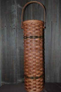 Basket   Toilet Paper Tissue Holder   4 Double Roll   Toilet Paper Tissue Holder Basket w/ Swinging Handle and Wooden Lid w/ Knob. Approximate Measurements Are 6" Diameter X 20.5" Tall. With the Lid in the Upright Position It Would Take the Heigh