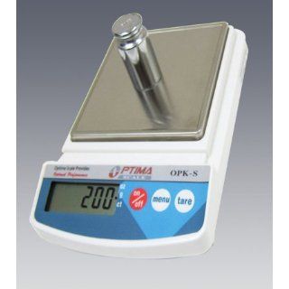 Optima Scales OPK S250 Compact Digital Precision Scale Balance, 250g x 0.1g, Stainless Steel Pan: Industrial & Scientific