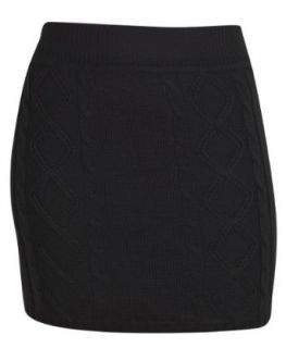 Plus Size Black Sweater Skirt