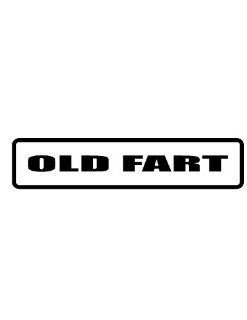 2" Helmet Hardhat Printed color old fart funny saying decal/stickers for autos, windows, laptops, motorcycle helmets. Weather resistant vinyl sticker decal for any smooth surface such as windows bumpers laptops or any smooth surface. 